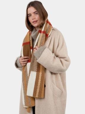 Barts Bliblock Scarf női sál barna színben 3