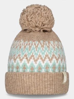 Barts Nakarah Beanie női bojtos sapka barna színben 1