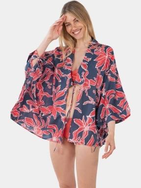 Barts Falesy Kimono női strandruha sötétkék színben 3