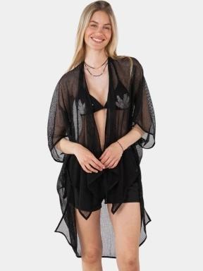 Barts Jacintou Kaftan női strandruha fekete színben 1
