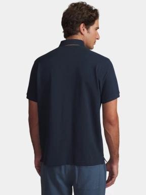 TBS Clidepol férfi galléros póló sötétkék színben 3