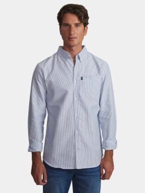 TBS Erwanche férfi hosszú ujjú ing kék színben 1