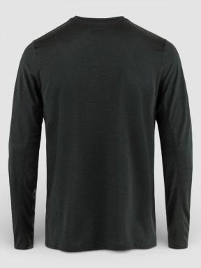 Fjallraven Abisko Day Hike LS M férfi hosszú ujjú sport póló fekete színben 3