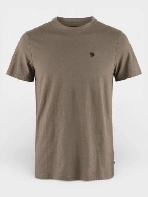 Fjallraven Hemp Blend T-shirt M férfi rövid ujjú póló barna színben 1