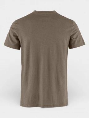 Fjallraven Hemp Blend T-shirt M férfi rövid ujjú póló barna színben 3