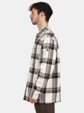 Fjallraven Singi Flannel Overshirt M férfi hosszú ujjú ing homok színben 3