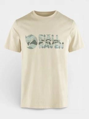 Fjallraven Multicolor Logo T-shirt M férfi rövid ujjú póló fehér színben 1