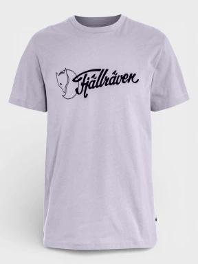 Fjallraven Archive Logo T-Shirt M férfi rövid ujjú sport póló lila színben 1