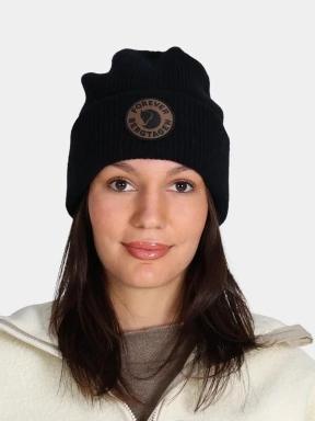 Fjallraven Bergtagen Forever Wool Beanie kötött sapka fekete színben 1