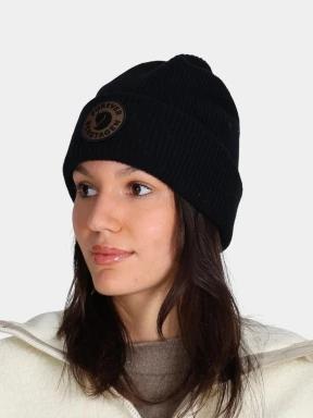 Fjallraven Bergtagen Forever Wool Beanie kötött sapka fekete színben 3