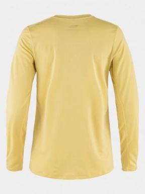 Fjallraven Abisko Day Hike LS W női hosszú ujjú sport póló sárga színben 3