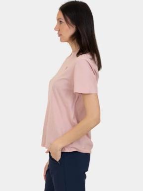 Fjallraven Hemp Blend T-shirt W női rövid ujjú póló rózsaszín színben 3