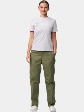 Fjallraven Archive Logo T-shirt W női rövid ujjú sport póló lila színben 1