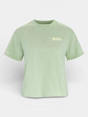 Fjallraven Forest Walk T-shirt  W női rövid ujjú sport póló világoszöld színben 1