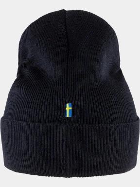 Fjallraven Classic Knit Hat kötött sapka sötétkék színben 3