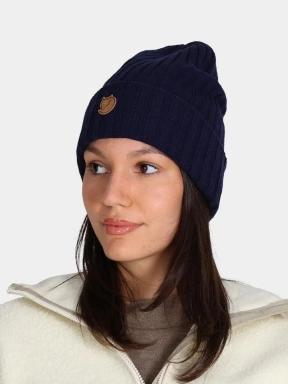 Fjallraven Byron Hat kötött sapka sötétkék színben 3