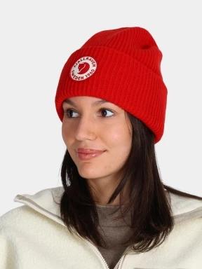 Fjallraven 1960 Logo Hat kötött sapka piros színben 3
