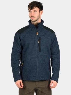 Fjallraven Buck Fleece M férfi polár pulóver sötétkék színben 1