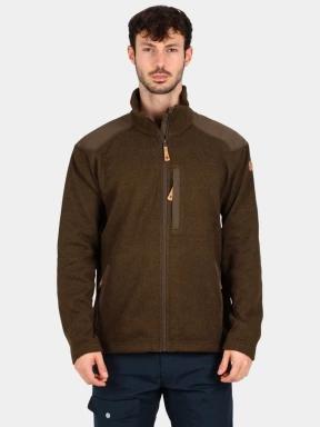 Fjallraven Buck Fleece M férfi polár pulóver oliva színben 1