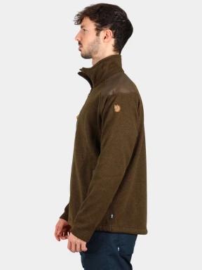Fjallraven Buck Fleece M férfi polár pulóver oliva színben 3