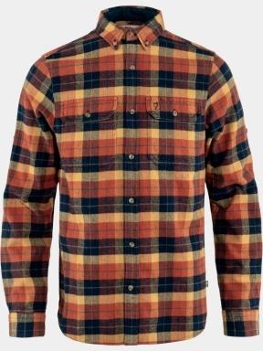Fjallraven Singi Heavy Flannel Shirt M férfi hosszú ujjú ing narancssárga színben 1