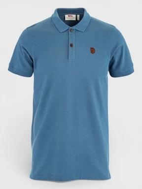 Fjallraven Övik Polo Shirt M férfi galléros póló kék színben 1
