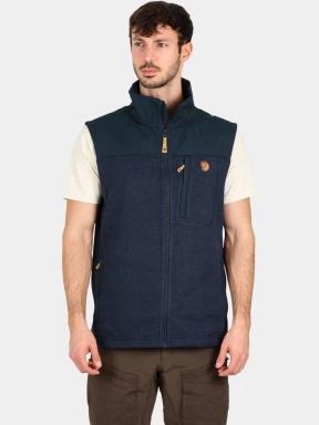 Fjallraven Buck Fleece Vest M férfi polár mellény sötétkék színben 1