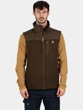 Fjallraven Buck Fleece Vest M férfi polár mellény oliva színben 1