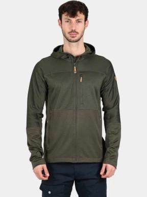 Fjallraven Abisko Trail Fleece M férfi polár pulóver zöld színben 1