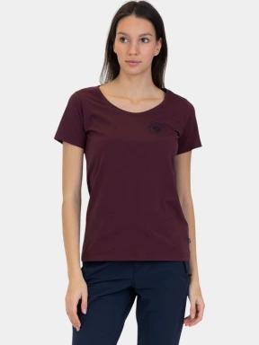 Fjallraven 1960 Logo T-shirt W női rövid ujjú póló bordó színben 1