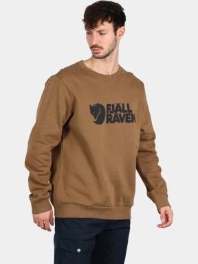 Fjallraven Fjällräven Logo Sweater M férfi pulóver barna színben 1