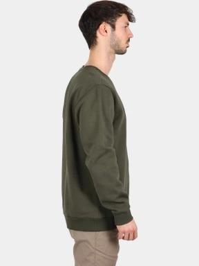 Fjallraven Fjällräven Logo Sweater M férfi pulóver zöld színben 3
