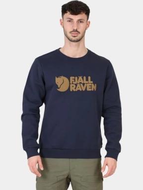Fjallraven Fjällräven Logo Sweater M férfi pulóver sötétkék színben 1