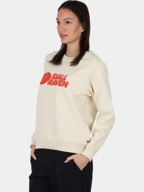 Fjallraven Fjällräven Logo Sweater W női pulóver homok színben 1