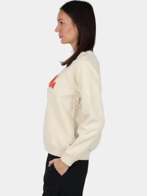 Fjallraven Fjällräven Logo Sweater W női pulóver homok színben 3