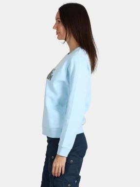 Fjallraven Fjällräven Logo Sweater W női pulóver világoskék színben 3