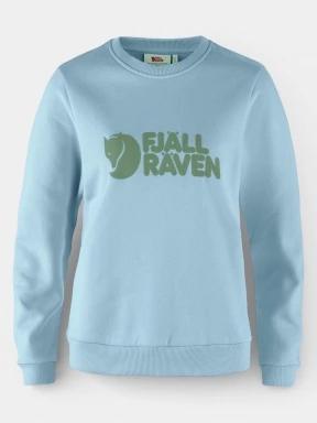Fjallraven Fjällräven Logo Sweater W női pulóver világoskék színben 1