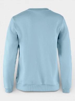 Fjallraven Fjällräven Logo Sweater W női pulóver világoskék színben 3