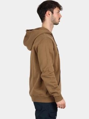 Fjallraven Fjällräven Logo Hoodie M férfi kapucnis pulóver barna színben 3