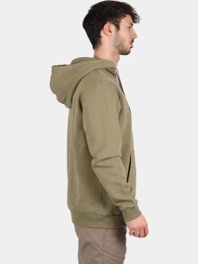 Fjallraven Fjällräven Logo Hoodie M férfi kapucnis pulóver oliva színben 3