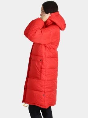 Fjallraven Expedition Long Down Parka W női pehelykabát piros színben 3