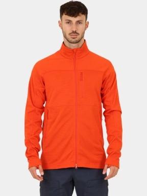 Fjallraven Abisko Lite Fleece Jacket M férfi polár pulóver narancssárga színben 1