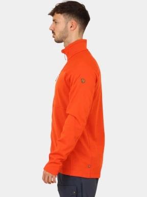 Fjallraven Abisko Lite Fleece Jacket M férfi polár pulóver narancssárga színben 3