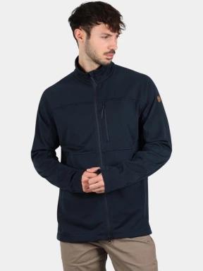 Fjallraven Abisko Lite Fleece Jacket M férfi polár pulóver sötétkék színben 1