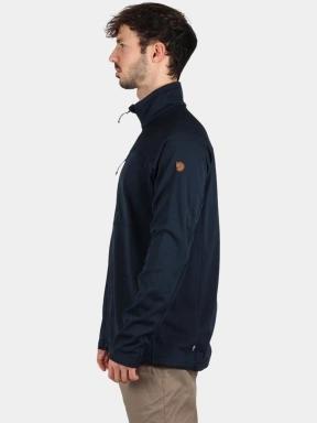 Fjallraven Abisko Lite Fleece Jacket M férfi polár pulóver sötétkék színben 3