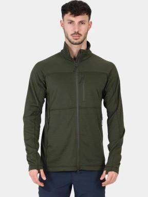 Fjallraven Abisko Lite Fleece Jacket M férfi polár pulóver oliva színben 1