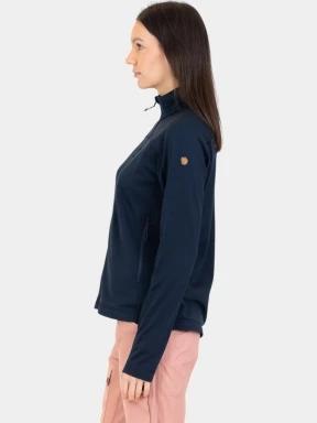 Fjallraven Abisko Lite Fleece Jacket W női polár pulóver sötétkék színben 3