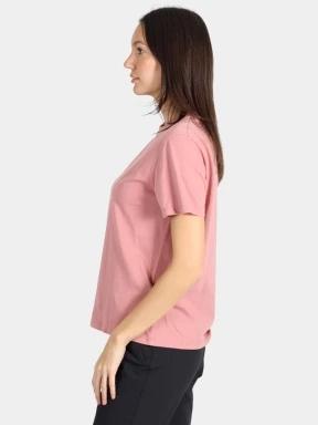 Fjallraven Fox Boxy Logo Tee W női rövid ujjú póló rózsaszín színben 3