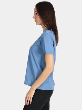 Fjallraven Fox Boxy Logo Tee W női rövid ujjú póló kék színben 3