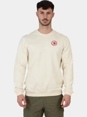 Fjallraven 1960 Logo Badge Sweater M férfi pulóver fehér színben 1